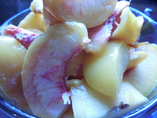 peach slices