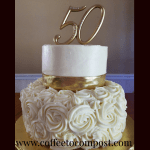 Golden Anniversary Cake